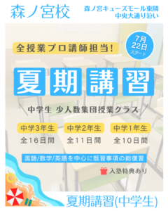 夏期講習2025